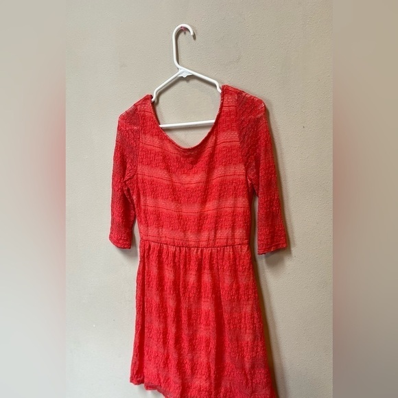 PINK Owl Woman’s Coral Patterned Sleeveless Spring Dress Large - Picture 12 of 14